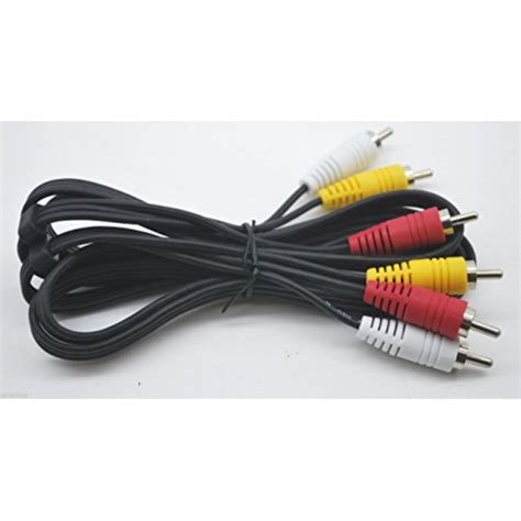 RCA 6 FT AUDIO/VIDEO COMPOSITE CABLE DVD/VCR/SAT YELLOW/WHITE/RED CONNECTORS - Walmart.com