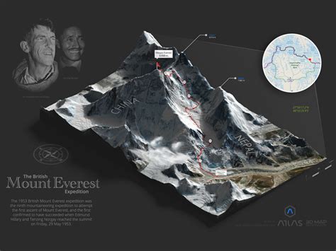 Mount Everest 3d Map