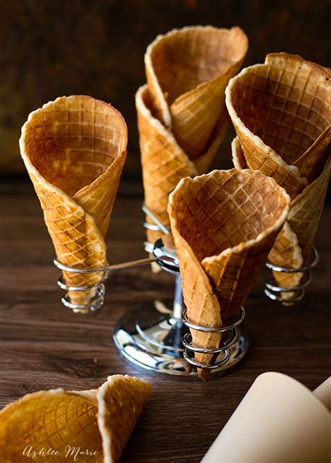 Homemade Waffle Cones and Bowls | Ashlee Marie