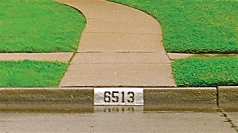 How To Paint House Numbers On A Sidewalk Curb | Curb Number Pro