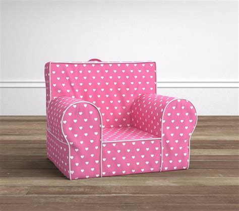 Bright Pink Heart Anywhere Chair | Pottery Barn Kids