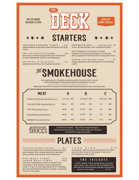 SanDiegoVille: The Deck At Moonshine Flats Introduces New Smokehouse BBQ Menu