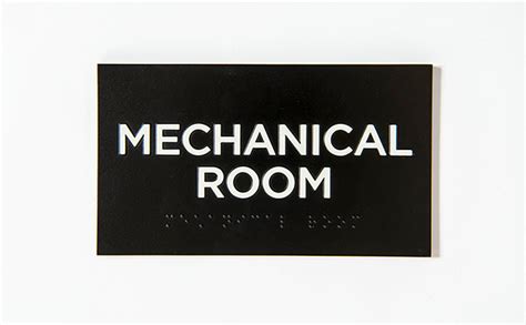 Mechanical Room Sign | Matthews Bronze International