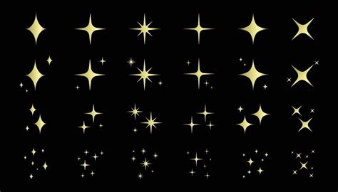 Sparkle Star Icon Vector Collection Set 22183141 Vector Art at Vecteezy