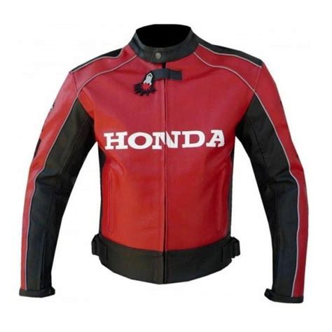 Honda Motorcycle Leather Racing Red Jacket | Honda Jacket