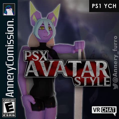 VRCHAT AVATAR MODEL WITH PS1 STYLE - YCH.Commishes