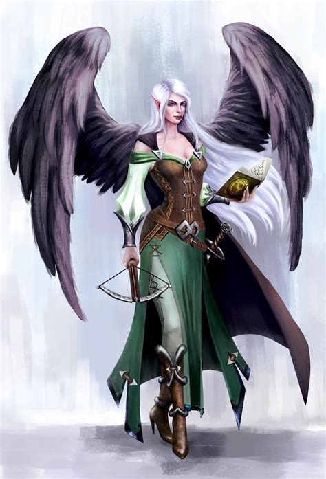 Winged elf by Kceon on DeviantArt | Elf warrior, Elf wings, Fantasy character design