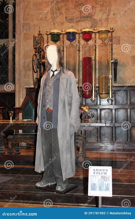 The Figure of Argus Filch, the Caretaker of Hogwarts at Warner Bros ...