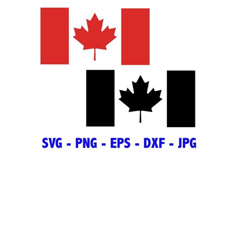 Canadian Flag Instant Download SVG PNG EPS Dxf Jpg Digital - Etsy Canada