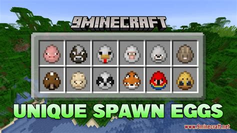 Unique Spawn Eggs Resource Pack (1.20.6, 1.20.1) - Texture Pack - 9Minecraft.Net