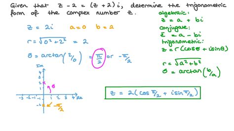 Question Video: Solving Complex Number Equations and Converting Them ...