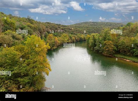 landscapes of the Ain river, France Stock Photo - Alamy