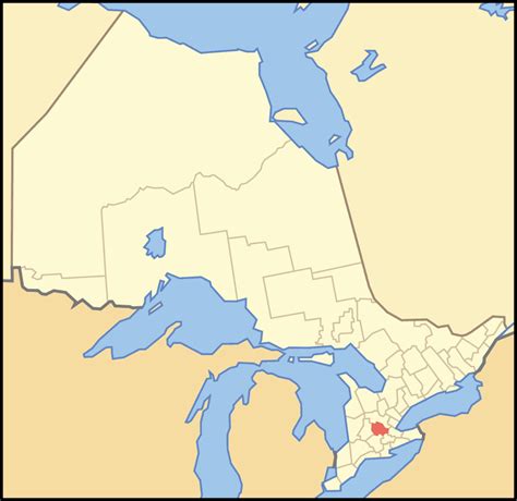 Map of Ontario Waterloo - MapSof.net