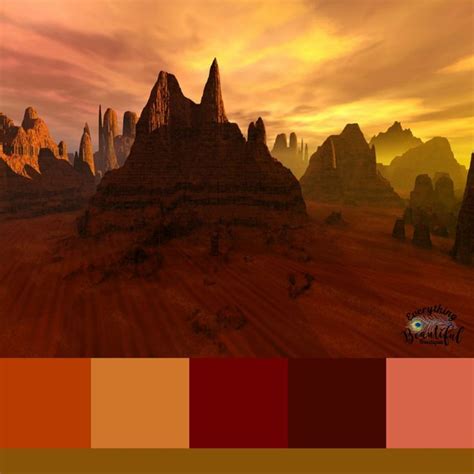 Desert Sunset Palette. Perfect palette of neutrals and salmony pinks. I'd wear these colors all ...