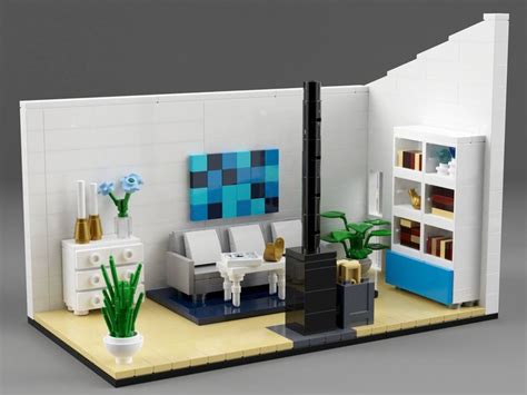 Family house interior | Lego furniture, Lego house ideas, Interior