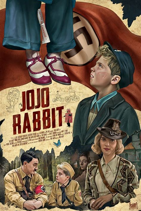 Jojo Rabbit by Oscar Martínez - Home of the Alternative Movie Poster -AMP-