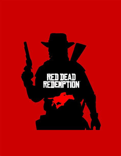 red dead redemption 2 Silhouette Digital Art by Lorie K Kelley - Pixels