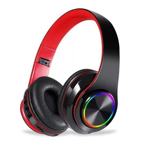 B39 RGB Luminous Wireless Gaming Headset Bluetooth 5.0 Stereo Headphone ...