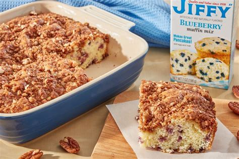 Blueberry Coffee Cake | "JIFFY" Mix | Recipe | Muffin mix recipe, Blueberry coffee cake recipe ...