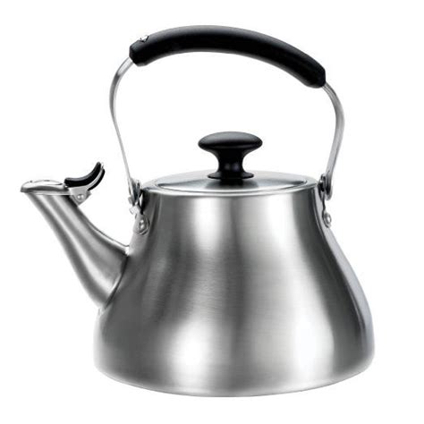 OXO Good Grips Classic Tea Kettle, Brushed Stainless | Stainless steel kettle, Stovetop kettle ...