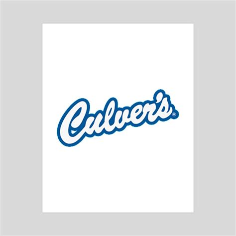 Culvers Logo, an art print by Annamae Bonin - INPRNT