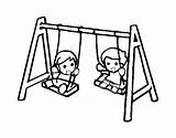 Swing Coloring Page  Home sketch template