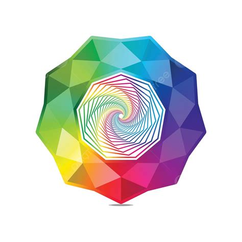 Colorful Sparkling Hexagon Design Artwork Design Concept Hexagon Icon ...