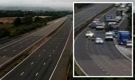 M5 crash causes HUGE queues in Somerset as all three lanes held by police | UK | News | Express ...