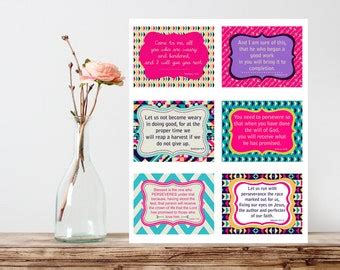 Prayer Cards Scripture Cards Bible Verse Card Set | Etsy