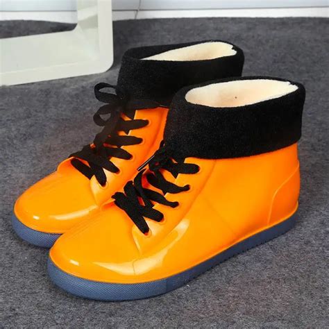 Aliexpress.com : Buy New arrival colorful rain boots waterproof flat shoes woman rain woman ...