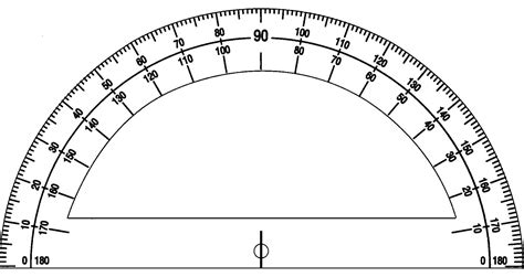 Printable Protractor Actual Size