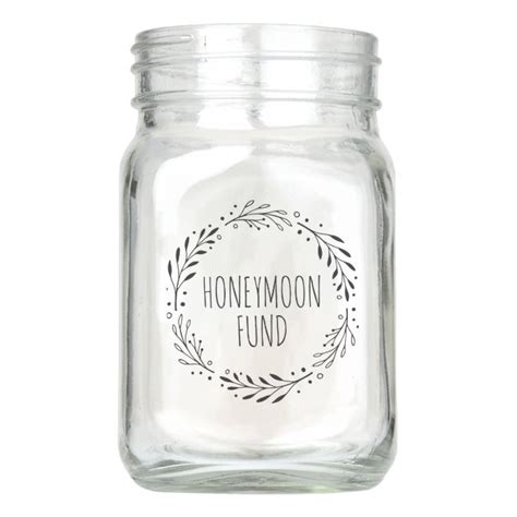 Honeymoon Fund Mason Jar | Zazzle