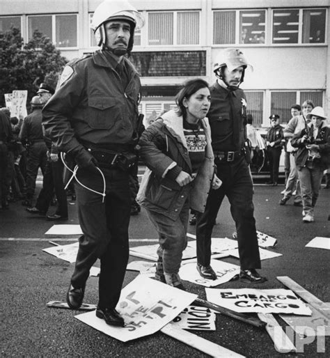 Photo: Anti Apartheid protesters demonstrators attempt to stop the ...