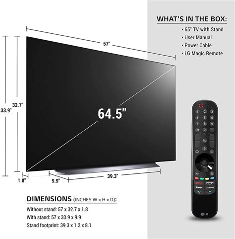 LG C1 65 inch Class 4K Smart OLED TV (OLED65C1PUB)| Digital Store ...