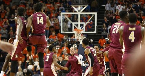 Florida State Seminoles men's basketball upset victory at Virginia in photos