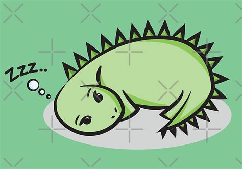 "Sleeping Dinosaur" Posters by Lauramazing | Redbubble