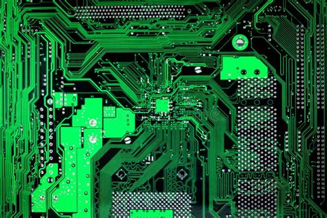 Electronic Circuit Boards Green, Computer Motherboard,texture and Wallpaper Stock Image - Image ...