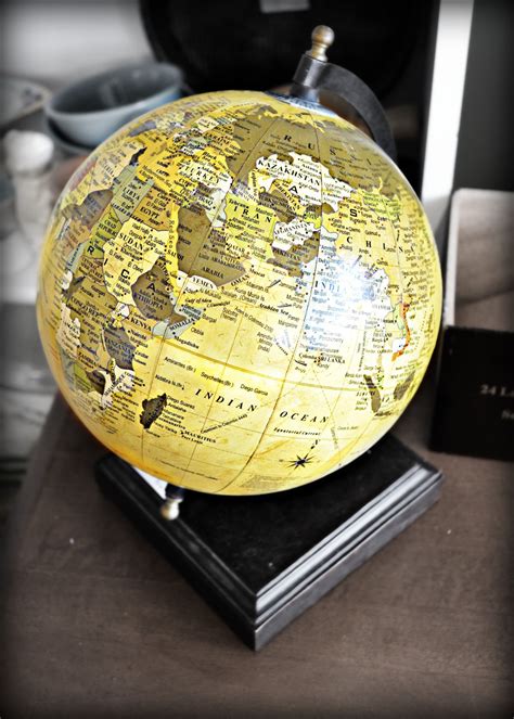 Free Images : antique, yellow, lighting, decor, map, globe, world, earth, sphere, man made ...