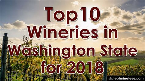 Top 10 Wineries in the state of Washington - YouTube