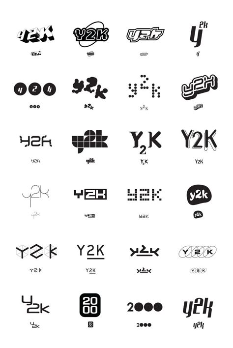 Y2K Aesthetic Institute on Behance | Lettering design, Typography logo ...