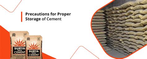 Precautions for Proper Storage of Cement | Surya Gold Cement