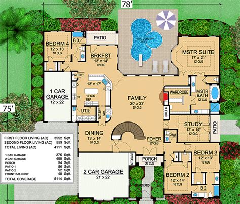 Mini-Mansion - 36105TX | Architectural Designs - House Plans