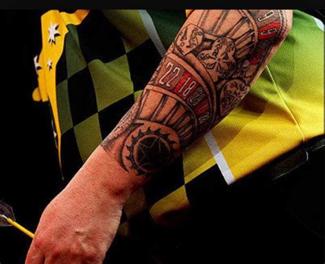 Australian darts player Simon Whitlock's tattoo | Tattoos for guys ...