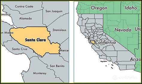 Map Of Santa Clara County California - map : Resume Examples #1ZV8M0e23X