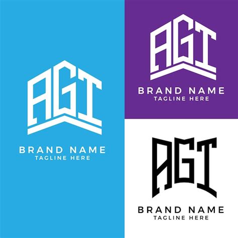 Premium Vector | Agi letter logo. agi monogram logo design for ...