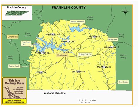 Franklin County Tennessee Map | secretmuseum