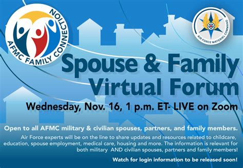 AFMC Spouse and Family Forum set for Nov. 16 > Air Force Materiel Command > Article Display