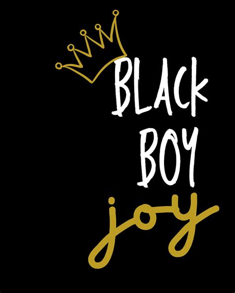 Black Boy Joy Digital Print, Download, Children, Kids Play Room, Bathroom, Bedroom, Boys - Etsy