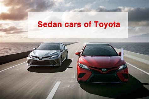 All sedan cars of Toyota Philippines with price list & brief review