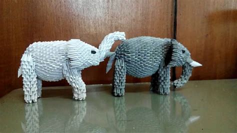 Finished Origami Paper & Party Supplies 3D Origami Elephant mindtek.it